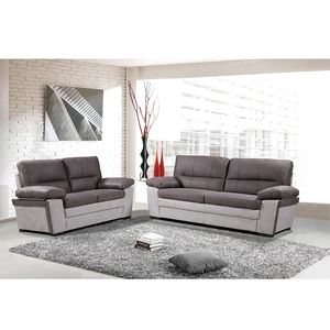 أثاث منزلي أحدث تصميم مجموعة أريكة جلدية ، 3 + 2 + 1 مقاعد أريكة الجلود الحديثة - Product Image 4