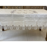 Nappe de table en dentelle de tissu européen d'usine nappe de table basse rectangulaire en gros