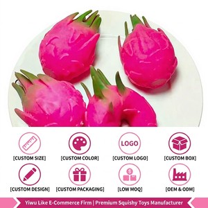 Lindos Squishies de Fruta del <span class=keywords><strong>Dragón</strong></span>, Bolas Antiestrés Suaves para Apretar, Juguetes Sensoriales para Aliviar el Estrés en Niños, Aula, Escuela, Oficina, Hogar - Product Image 3