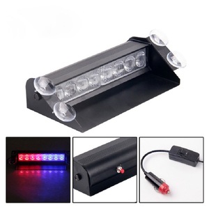 Luz de Flash Led para coche 8 Leds <span class=keywords><strong>16</strong></span> modos intermitentes 12V Luz de advertencia estroboscópica DE EMERGENCIA Luz Led de Flash de funcionamiento diurno - Product Image 2