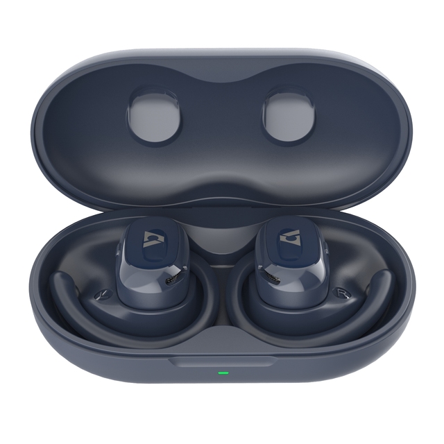 1Mii TWS True Wireless Noise Canceling Headphones Stereo Bluetooth 5.2 Headset Dual Mic & Hands-Free Call Open-ear Earphones