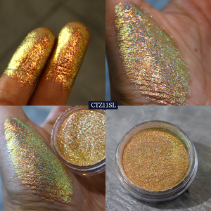 ผงสีอายแชโดว์แบบหลายสีประกายโฮโลแกรมสำหรับดวงตาหนังไมกา - Product Image 3
