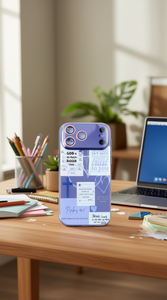 Coque de téléphone iPhone 17 en TPU PC antichoc, motif croisé, vierge pour sublimation DIY, sans support - Product Image 2