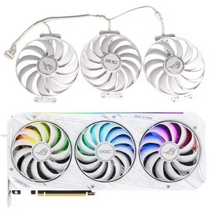 NOUVEAU Ventilateur GPU 95MM 7PIN CF1010U12S RTX3070 pour <span class=keywords><strong>ASUS</strong></span> <span class=keywords><strong>ROG</strong></span> <span class=keywords><strong>Strix</strong></span> RTX3090 3080TI <span class=keywords><strong>3080</strong></span> 3070TI 3070 Blanc Ventilateur de refroidissement pour carte graphique - Product Image 1