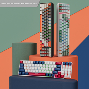 Doppelseitige RGB-Licht emittierende mechanische Gaming-Tastatur mit vollem Schlüssel 78 Tasten Hot Swapable für <span class=keywords><strong>Computer</strong></span> und Laptops - Product Image 6