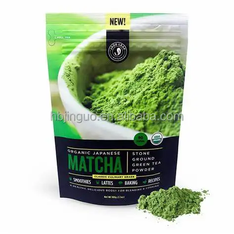 Organico di Kyoto Uji Puro Matcha Liscia Come la Seta OEM Senza Marchio 100g Private Label del Commercio All'ingrosso di Alta Qualità Per Cerimoniale Matcha