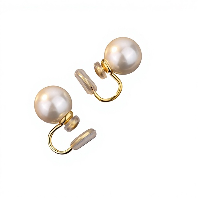 Upgraded Version Mosquito-repellent Electroplated Pearl Ear Clips Women's Piercing-free Fashionable All-match High-end Gift