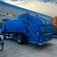 Camion poubelle compacteur 8 m³ pas cher 2025, 5 tonnes, petit camion compacteur de 8 m³ pour la collecte des déchets