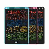 Tablette d'écriture LCD rechargeable de 13 pouces, écran coloré, tableau de dessin pour enfants avec verrouillage anti-effacement