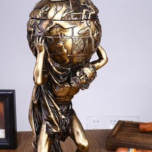 Décoration d'intérieur <span class=keywords><strong>nordique</strong></span>, sculpture d'art de la <span class=keywords><strong>mythologie</strong></span> <span class=keywords><strong>grecque</strong></span>, statue en résine du dieu Atlas, figurines d'héros grecs, décoration artistique, ornement de table - Product Image 5