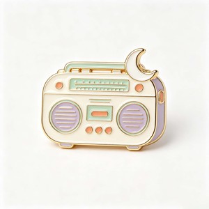 <b>Camera</b> Shape Metal Pin Gold Plated Hard Enamel Rectangle Art Collectible Lapel Pin - Product Image 2