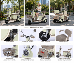Triciclo <span class=keywords><strong>El</strong></span>éctrico Mini de Carga con Asiento de Espuma al Vacío y Carrocería Abierta, Venta al por Mayor de Fábrica, para Viajes Cortos en <span class=keywords><strong>el</strong></span> Vecindario y Uso Doméstico - Product Image 3