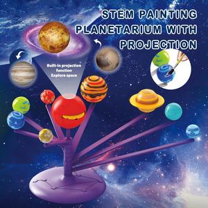 ต้นกำเนิดวิทยาศาสตร์ภาพวาดแบบทำมือประกอบเด็กของเล่นเพื่อการศึกษาชุดทดลองวิทยาศาสตร์ระบบพลังงานแสงอาทิตย์เครื่องฉายดาวเคราะห์อิเล็กทรอนิกส์ - Product Image 2