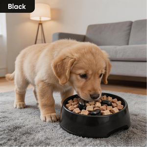 Comedero Lento para Perros de Melamina con Diseño Moderno y Patrón Sólido, Cuenco para Alimentación de Mascotas, Venta Caliente - Product Image 1