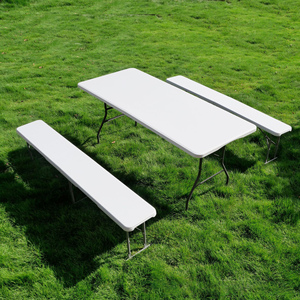 Vente en gros Offre Spéciale événement pliant portable pliable en deux table et chaise ensemble 6ft - Product Image 2