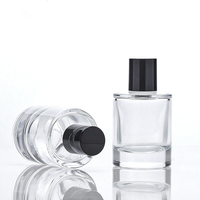 Flacon de Parfum Rond en Verre Vide Rechargeable 30 ml 50 ml, avec Boîte d'Emballage en Gros