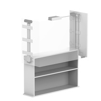 Aço inoxidável puxar para baixo elevador Rack levantamento elétrico Organizador do armário alto Rack de camada dupla Cabinet Lift Basket Kitchen