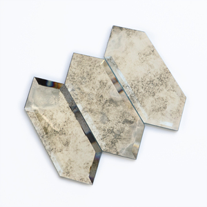 Mosaico quadrato di qualità piccolo bordo smussato antico mattone di vetro specchio materiale mattone piastrelle a specchio <span class=keywords><strong>per</strong></span> la casa - Product Image 4