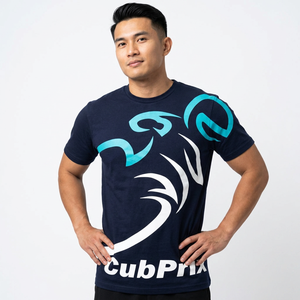 เสื้อยืดคอกลมแขนสั้นสำหรับผู้ชายผ้าฝ้าย100% เป็นมิตรต่อสิ่งแวดล้อม - Product Image 1
