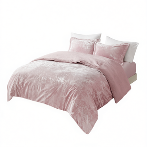 Ensemble de couette réversible en sherpa 6 pièces, velours froissé imprimé floral, taille King et Super King, literie pour la maison - Product Image 1