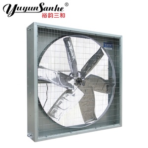 พัดลมดูดอากาศแบบแขวนสแตนเลสขนาด 36 <span class=keywords><strong>นิ้ว</strong></span> 1000 มม. 380V AC แบบ Axial Flow สำหรับโรงเรือนวัวหรือฟาร์มโคนม - Product Image 1