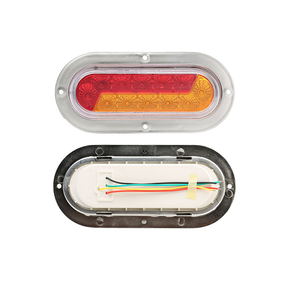 ไฟท้ายทรงรี 24LED ขนาด 6 นิ้ว แบบสองแรงดันไฟฟ้า IP67 กันน้ำ คุณภาพสูง สำหรับระบบไฟรถบรรทุกและรถพ่วง - Product Image 3