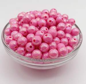 Acrílico transparente esmerilado cuenta corazón y estrella de cinco puntas DIY joyería pulsera y collar Lucite cuentas sueltas cuentas de plástico - Product Image 1