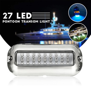 27LED Universal Underwater Light 10-30V Blue Light For <b>Yachts</b> Marine Vessels IP68 Stainless Steel Fishing Light - Product Image 3