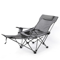 Chaise pliante d'extérieur en tissu Oxford, portable, pour camping, plage, avec dossier, chaise de pêche, lit pliant, chaise longue de bureau pour la sieste