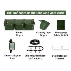 Jardinera Vertical Autoirrigable <span class=keywords><strong>Naturix</strong></span> Patent 5017, Juego Completo, Maceta para Pared Verde, para Aplicaciones en Interiores y Exteriores - Product Image 3