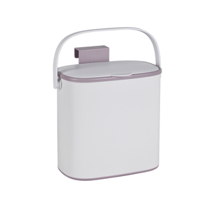 Poubelle de cuisine sanitaire en plastique et acier inoxydable avec couvercle supérieur, personnalisable, vente en gros - Product Image 6