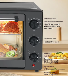 Horno Eléctrico Multifuncional de Acero Inoxidable de 28L, Horno de Vapor para Hornear en Casa, Máquina para Asar Carne, Tostar Pan y Grill - Product Image 5