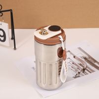 Vente en gros de tasses à café isothermes portables de 410 ml, à double paroi, en acier inoxydable, avec affichage de la température intelligent