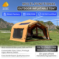 Tente de glamping gonflable de luxe, grande, imperméable et résistante au vent, avec fenêtre de toit, pour le camping en famille, la plage, le jardin, les pique-niques en plein air