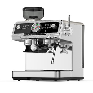 Cafetera Espresso Profesional HY con Molinillo, Manómetro, Semiautomática, para Baristas, Venta al por Mayor - Product Image 3