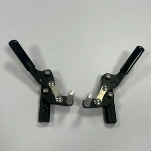 Frein à ciseaux en alliage d'aluminium pour fauteuil roulant manuel, noir, léger, avec pinces de fixation pour tubes pliables - Product Image 1