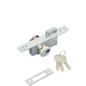 LIUZ & McDonald's Serrure universelle double face à cylindre Serrure <span class=keywords><strong>de</strong></span> porte en verre durable avec clé <span class=keywords><strong>de</strong></span> déverrouillage Serrure <span class=keywords><strong>de</strong></span> porte à ressort <span class=keywords><strong>de</strong></span> <span class=keywords><strong>sol</strong></span> - Product Image 2