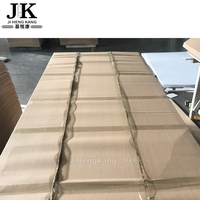 Peau de porte intérieure décorative en MDF JHK-S03, étanche, à ouverture latérale, blanche, avec dessus arqué, 2 panneaux, surface lisse, apprêt blanc