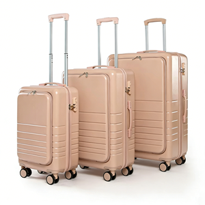 Ensemble de valises trolley GZ en ABS+PC pour hommes et femmes, bagages multifonctionnels, commande en gros et mixte, prêts à expédier - Product Image 1