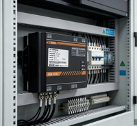 Dispositif de surveillance de l'isolation de ligne CC AIM-D100-CA pour borne de recharge de VE / compteur d'énergie CC / système solaire photovoltaïque / stockage d'énergie / panneau de distribution