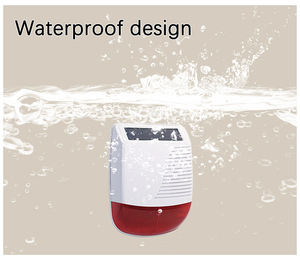 An Ninh Nhà Dẫn Đèn Nhấp Nháy Không Dây Còi Báo Động Nhấp Nháy Ngoài Trời Năng Lượng Mặt Trời Bảng Điều Khiển Wifi Còi Báo Động Hệ Thống Báo Động Nhà - Product Image 6