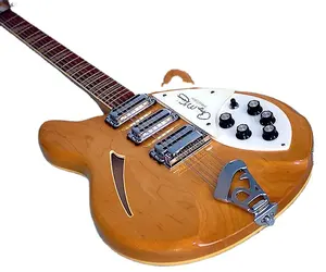 Ric Roger McGuinn 1988 370 Maple Glo Natural 12 Strings Semi Hollow Electric Guitar Lacquer Gloss Fingerboard, 3 Pickup