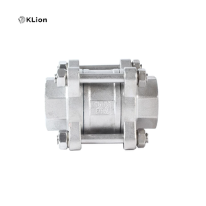 Válvula de Bola de Tres Piezas de Acero Inoxidable 304 KLION RTS, Vertical, Antirretorno, con Resorte, Sellado de PTFE, Rosca de Puerto de 1/4"-4" - Product Image 3