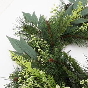 MEICHUANGHUI la migliore vendita di natale artificiale ghirlanda di natale in Rattan Custom natale ghirlanda decorazione ghirlanda per buon natale - Product Image 3