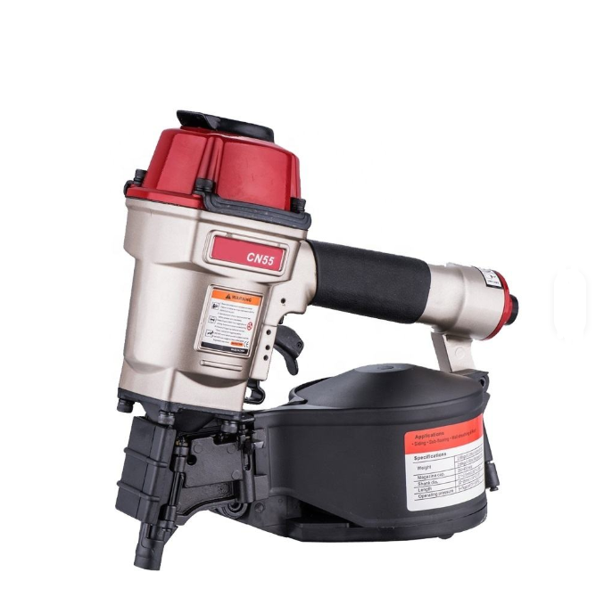 Black CN55 Nail Gun for Coil