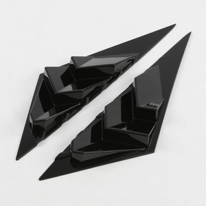 Car Rear <b>Window</b> ABS Carbon Fiber Print Side <b>Cover</b> Trim Sticker Vent Scoop for 2021 2022 2023 2024 2025 - Product Image 2