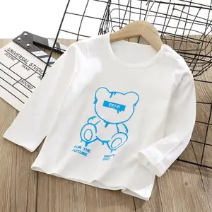 1-6 Jahre alte Mädchen T-Shirt niedlichen Cartoon Langarm T-Shirts Mode lässig Jungen T-Shirts Tops Sweats Hoodies für Kinder