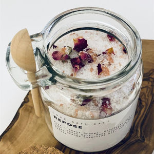 Sels de bain floraux en marque propre pour femmes, cadeau de relaxation avec huiles essentielles, <span class=keywords><strong>sel</strong></span> de la mer Morte, traitement de spa - Product Image 3