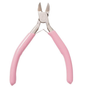 คีมปากเฉียงด้ามสีชมพู 4.5 นิ้ว ผลิตจากโลหะผสมเหล็กนิกเกิล ปากเรียบ สำหรับทำเครื่องประดับ ปากเฉียงกว้าง 1/8 นิ้ว - Product Image 2