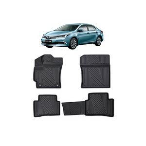 Tapis de sol 3D hybrides noirs pour voiture (modèles ultérieurs) avec désodorisant, collection 2018 - Product Image 1